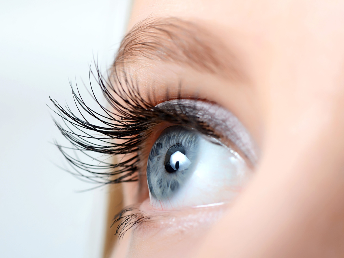 blue eye close up